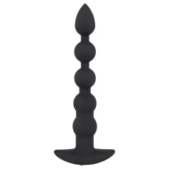   Black Velvets - oplaadbare anaal vibrator met 5 kralen - zwart