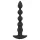 Black Velvets - oplaadbare anaal vibrator met 5 kralen - zwart