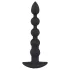 Black Velvets - oplaadbare anaal vibrator met 5 kralen - zwart