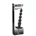Black Velvets - oplaadbare anaal vibrator met 5 kralen - zwart