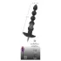 Black Velvets - oplaadbare anaal vibrator met 5 kralen - zwart