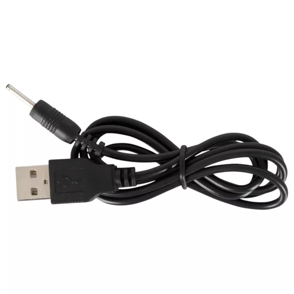 Black Velvets - oplaadbare anaal vibrator met 5 kralen - zwart