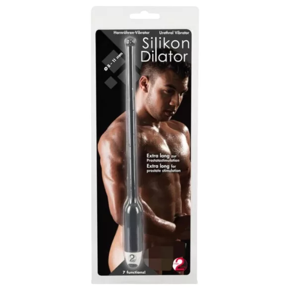 You2Toys - vibrerende urethrale dilator - siliconen - zwart (8-11mm)