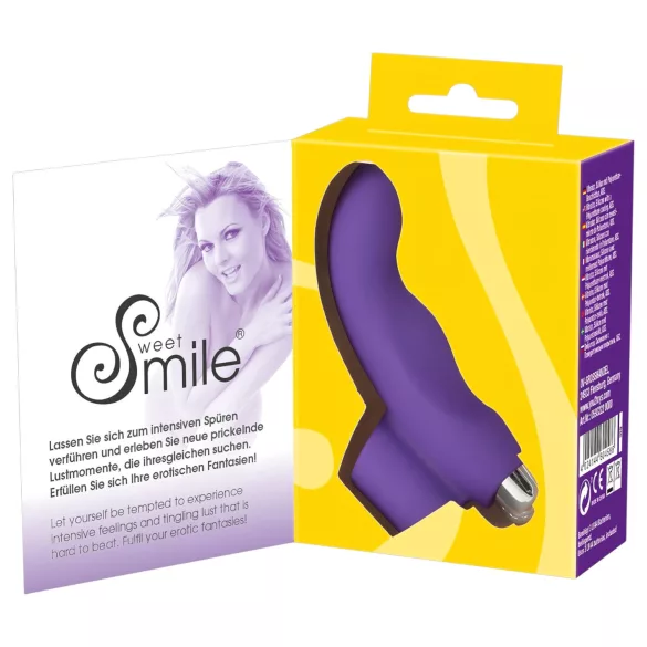 SMILE Finger - vinger vibrator - golvend - siliconen - paars