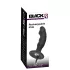 Black Velvets - oplaadbare anaal vibrator met penisvorm - zwart