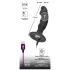 Black Velvets - oplaadbare anaal vibrator met penisvorm - zwart