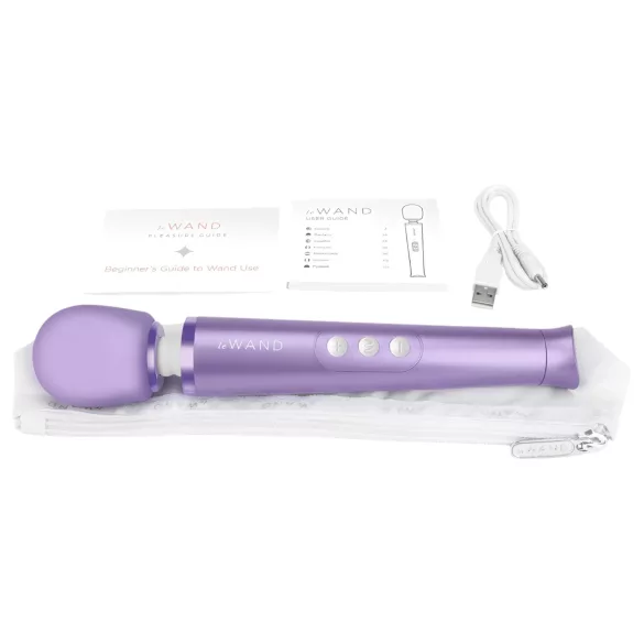 Le Wand Petite - oplaadbare luxe massagestaf vibrator - paars