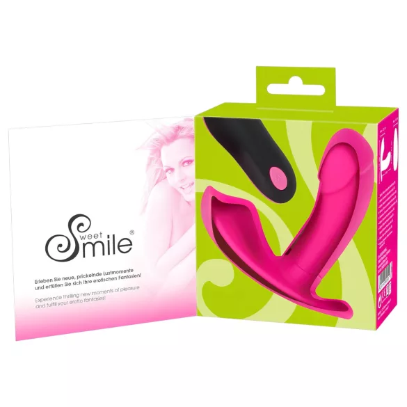 SMILE - op afstand bedienbare vibrator slip - oplaadbaar - roze