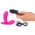 SMILE Panty - Oplaadbare, draadloze strapon vibrator (pink)