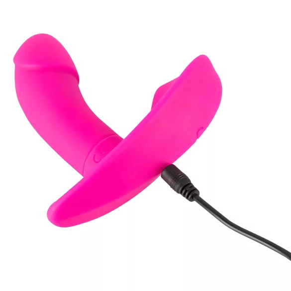 SMILE - op afstand bedienbare vibrator slip - oplaadbaar - roze