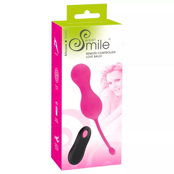 SMILE - Vibrerend eitje op afstandsbediening - Oplaadbaar - Roze