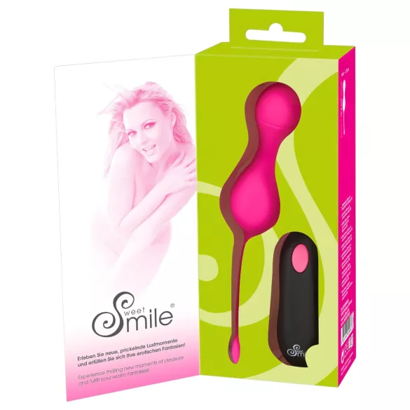 SMILE - Vibrerend eitje op afstandsbediening - Oplaadbaar - Roze