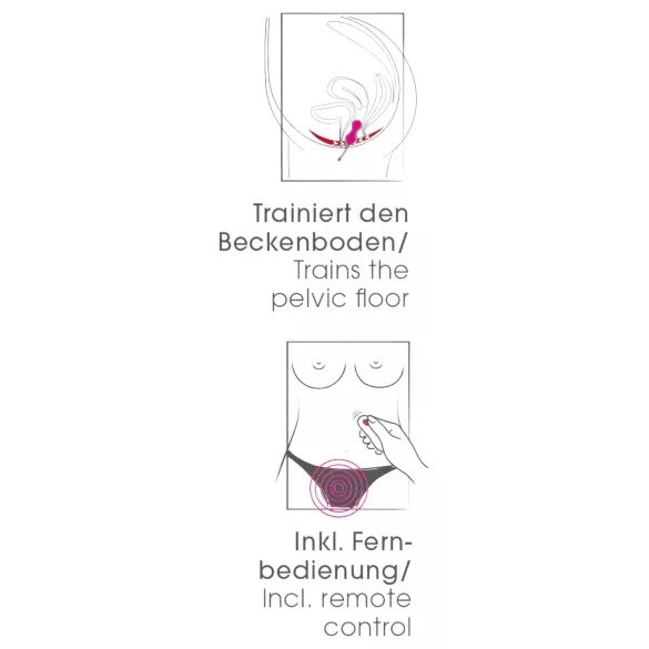 SMILE - Vibrerend eitje op afstandsbediening - Oplaadbaar - Roze