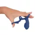 SMILE Couple - vibrerende penismanchet - oplaadbaar - blauw