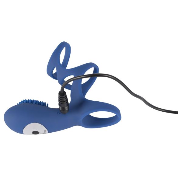 SMILE Couple - vibrerende penismanchet - oplaadbaar - blauw