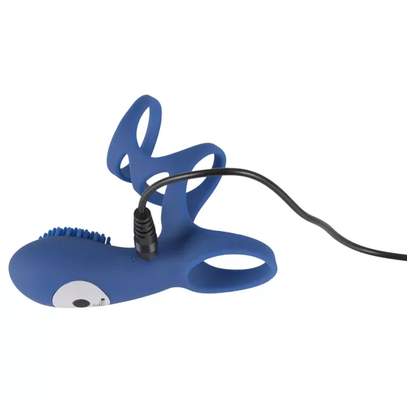 SMILE Couple - vibrerende penismanchet - oplaadbaar - blauw