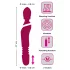 Javida Thrusting - 3-in-1 massagevibrator (rood)