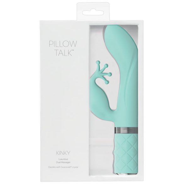 Pillow Talk Kinky - oplaadbare G-spot vibrator, 2 motoren (turkoois)