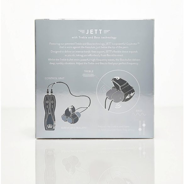 HOT Octopuss JETT - 2-motorige glansvibrator (zwart)