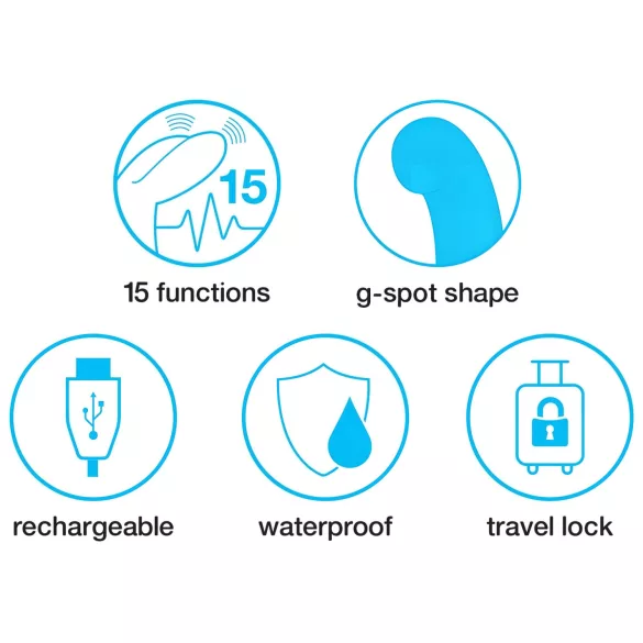 Happyrabbit - G-spot vibrator - slank model - zwart