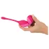 SMILE Love Balls - draagbaar vibrerend eitje met afstandsbediening - 82 g (roze)