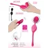 SMILE Love Balls - draagbaar vibrerend eitje met afstandsbediening - 82 g (roze)