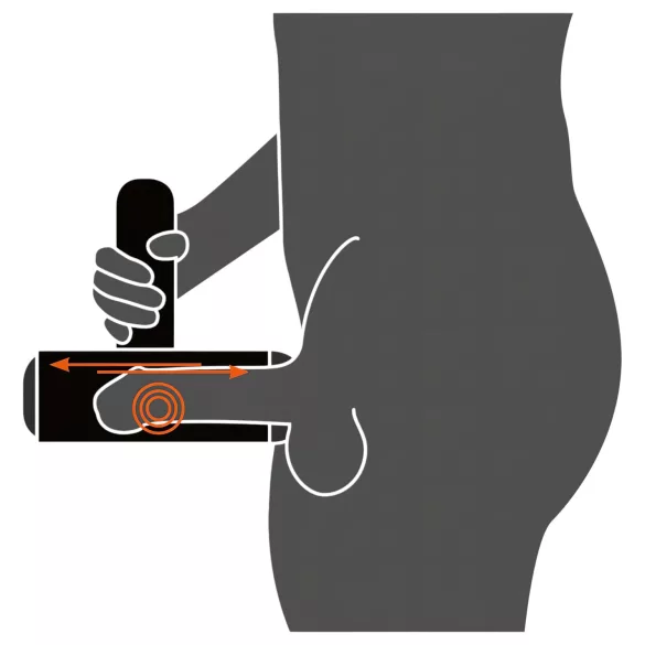 Rebel - automatische masturbator - vibrerend en op en neer bewegend - zwart