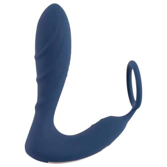 You2Toys Prostaat Plug - anale vibrator met penisring (blauw)