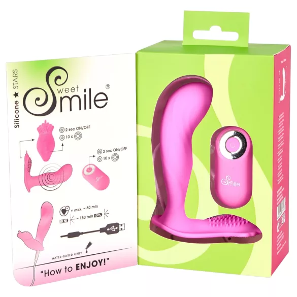 SMILE G-Spot Panty - draagbare, oplaadbare radiografische vibrator (roze)