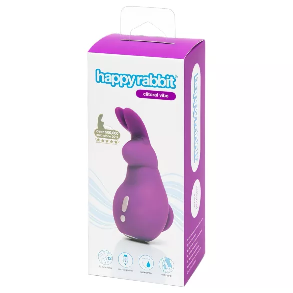 Happyrabbit - clitoris vibrator met konijnenoortjes - paars
