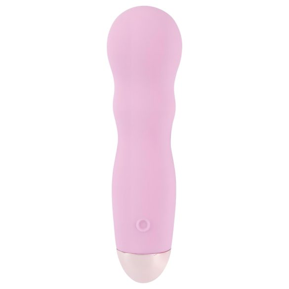 Cuties Mini Rose - vibrerende dildo - golvend - oplaadbaar - roze