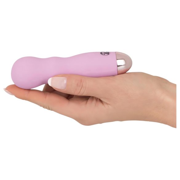 Cuties Mini Rose - vibrerende dildo - golvend - oplaadbaar - roze