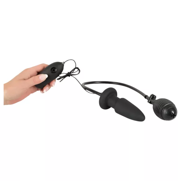 You2Toys - opblaasbare anaal vibrator - zwart