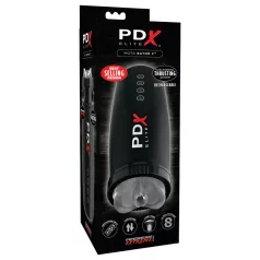   PDX Elite - automatische masturbator - zuigen & op en neer beweging - zwart