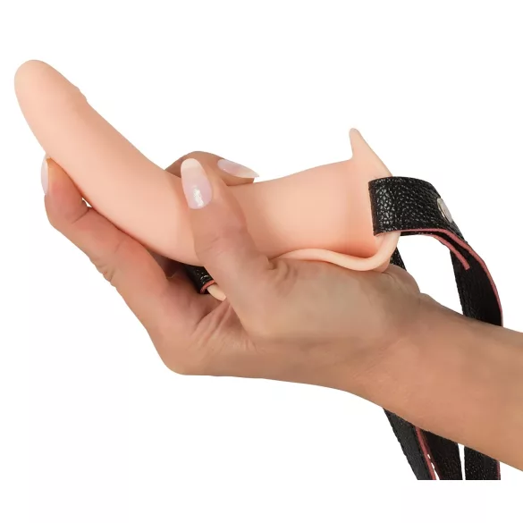 You2Toys - Strap-on dildo vibrator - oplaadbaar - huidkleurig