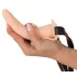 You2Toys - Strap-on dildo vibrator - oplaadbaar - huidkleurig