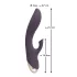 Javida - vibrator met clitorisstimulator - waterdicht - paars