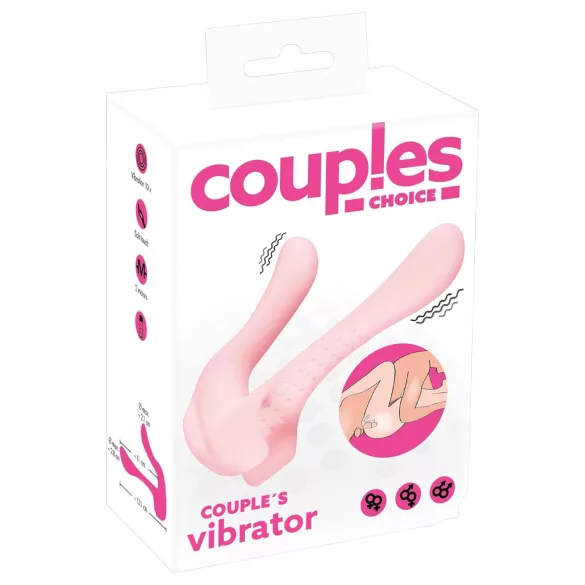 Couples Choice - 2‑motorige koppelvibrator (roze)