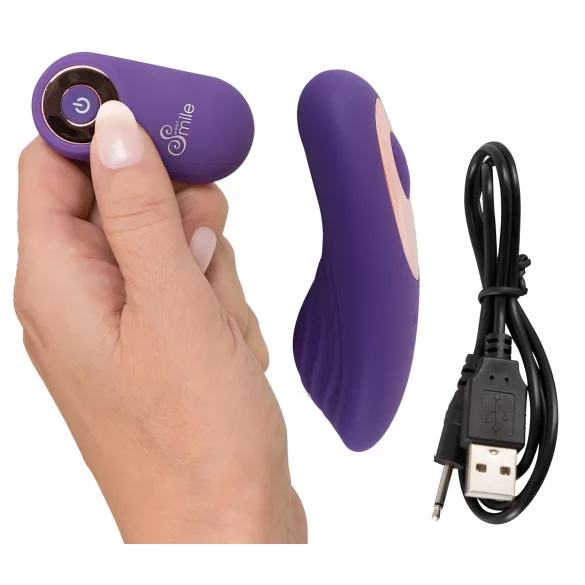 Smile - vibrerende slip - draadloze oplaadbare clitoris vibrator - paars