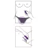 Smile - vibrerende slip - draadloze oplaadbare clitoris vibrator - paars