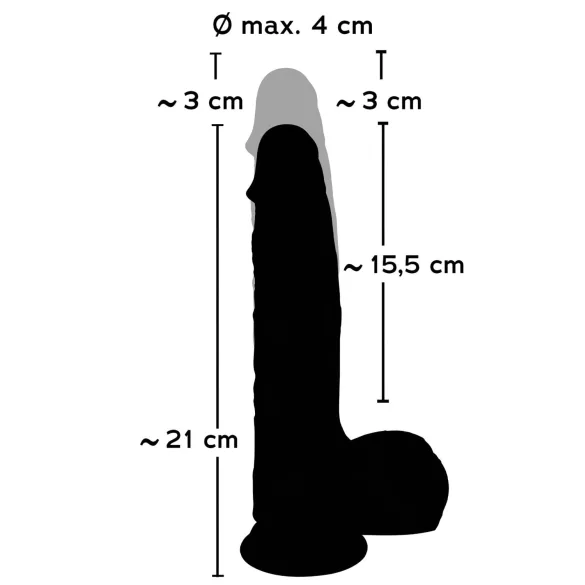 You2Toys - stootende vibrator - realistisch - huidskleur