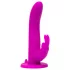 Happyrabbit - strap-on vibrator met konijnenoor - paars