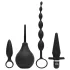 Fifty Shades of Grey - 4-delige anale set - siliconen - zwart