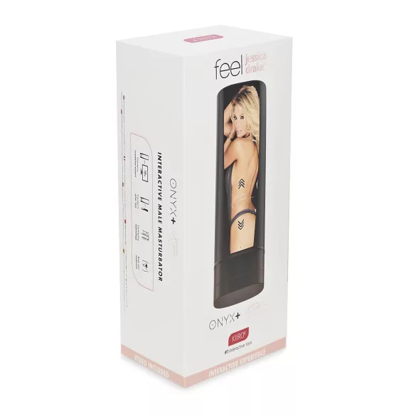 Kiiroo Onyx+ Jessica Drake - interactieve masturbator - zwart