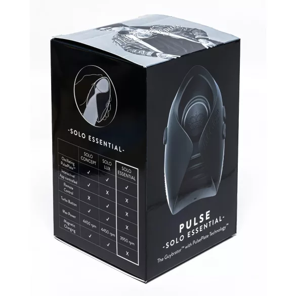 Hot Octopuss Pulse Solo Essential - automatische masturbator - zwart