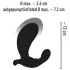 You2Toys - opblaasbare vibrator met afstandsbediening - zwart