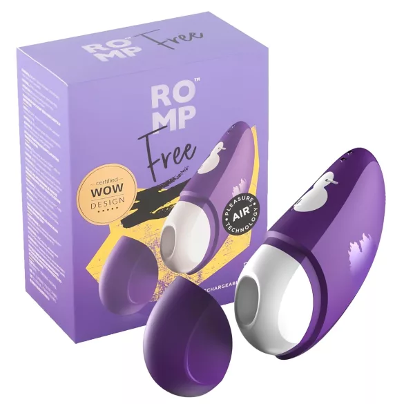 ROMP Free - clitorisstimulator met luchtdruk - waterproof - paars