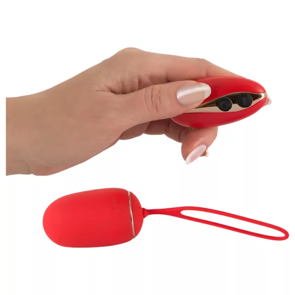 SMILE - Vibrerend Ei - Oplaadbaar Met Afstandsbediening - Rood