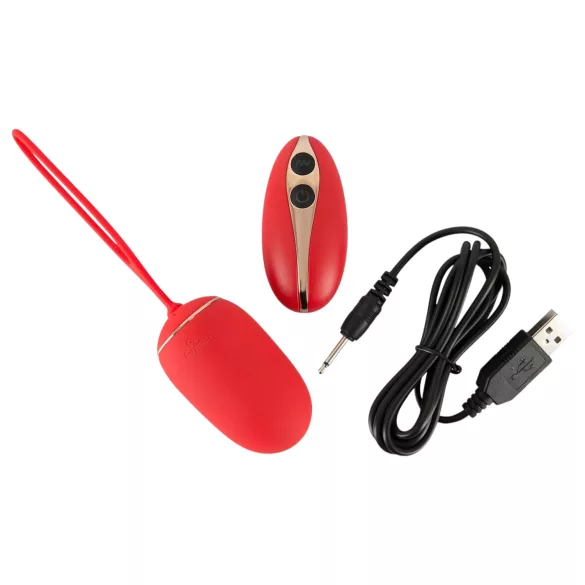 SMILE - Vibrerend Ei - Oplaadbaar Met Afstandsbediening - Rood