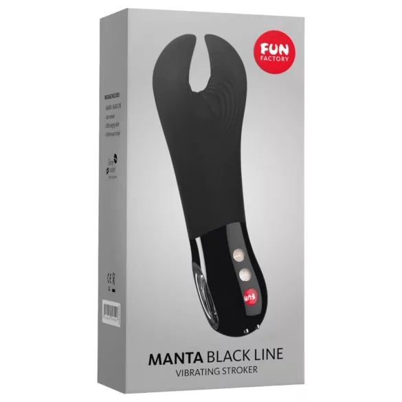 Fun Factory Manta - penisschacht‑vibrator (zwart)